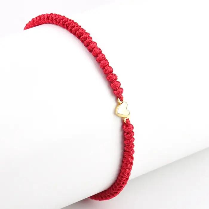 Cadeaux pour maman fille coeur correspondant Bracelets tressé corde Bracelet pour mère