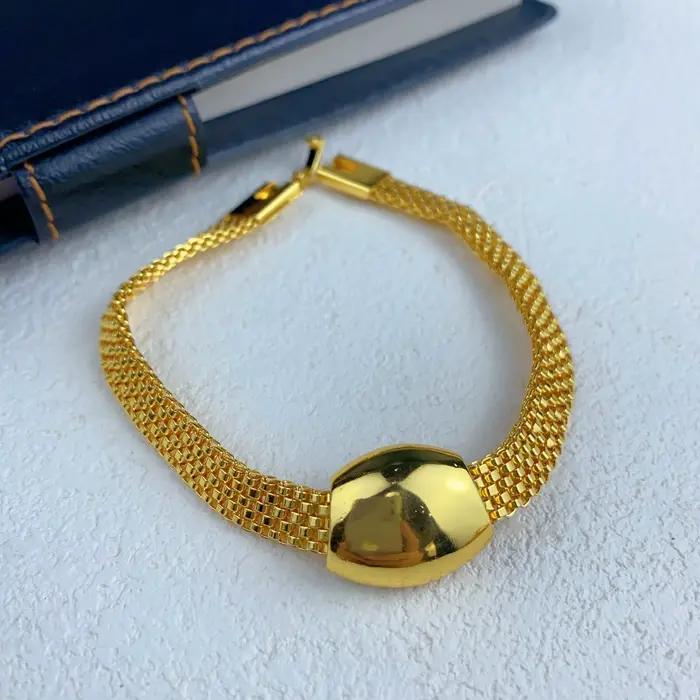 Dubaï Simple collier boucles d'oreilles ensemble de bijoux pour femmes plaqué or Nigeria indien africain mariée fête de mariage cadeau bijoux