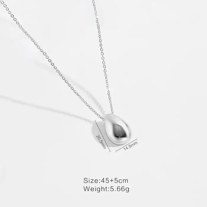 VEWANT – collier avec pendentif goutte d'eau en argent Sterling 925 pour femmes