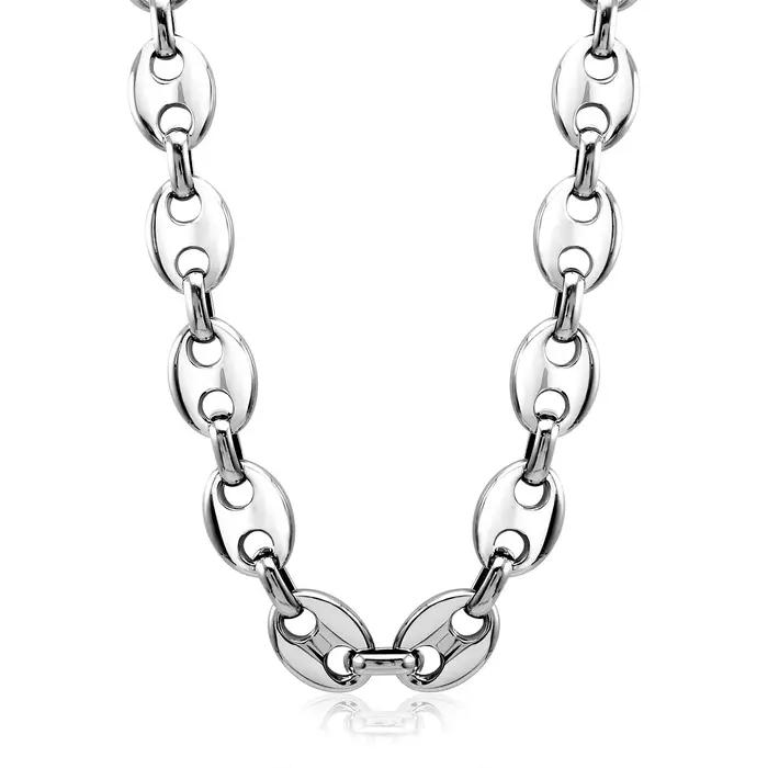 Nouveau collier chaîne à maillons en forme de grains de café plaqué or 18 carats acier inoxydable 316L bijoux de haute qualité cadeaux occasions spéciales homme femme