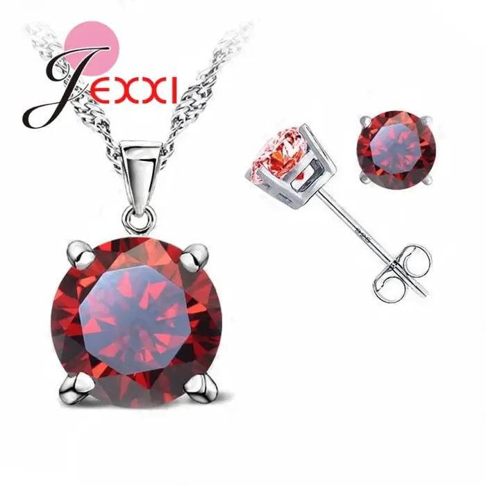 Ensemble de bijoux classiques en argent Sterling 925