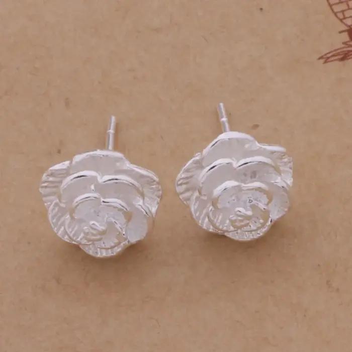 Boucles d'oreilles en Argent Sterling 925 aux Formes Géométriques Subtiles pour Femmes Occasions Spéciales