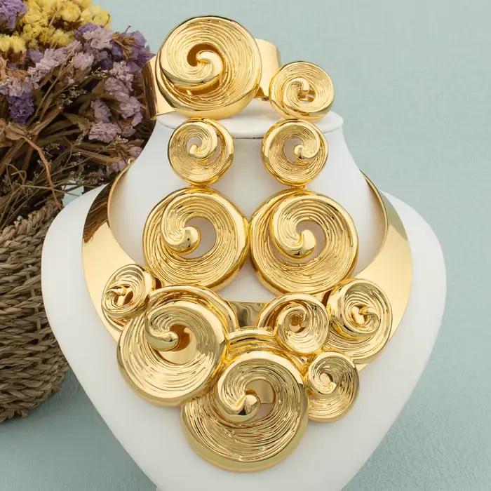 Grand ensemble de bijoux de dubaï pour femmes