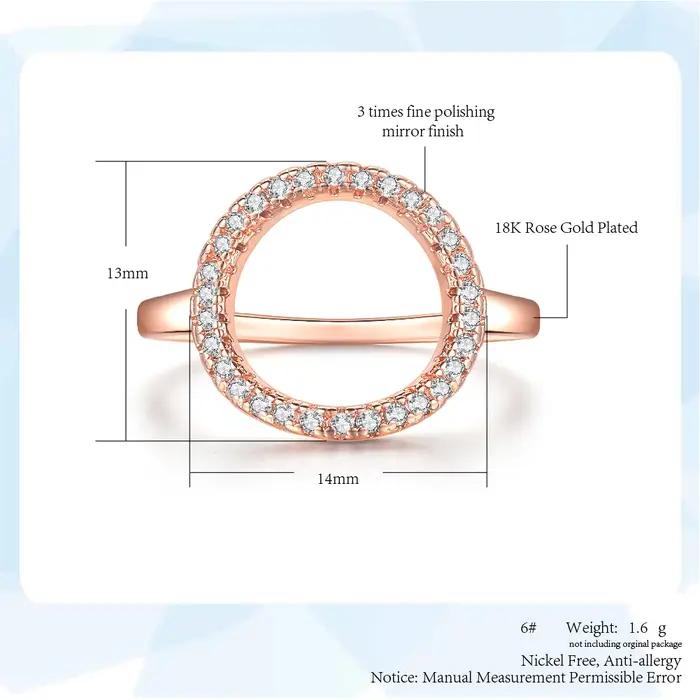 Bagues Double Fair en zircone cubique avec finition or rose et blanc pour femmes, alliances de mariage, cadeaux pour occasions spéciales