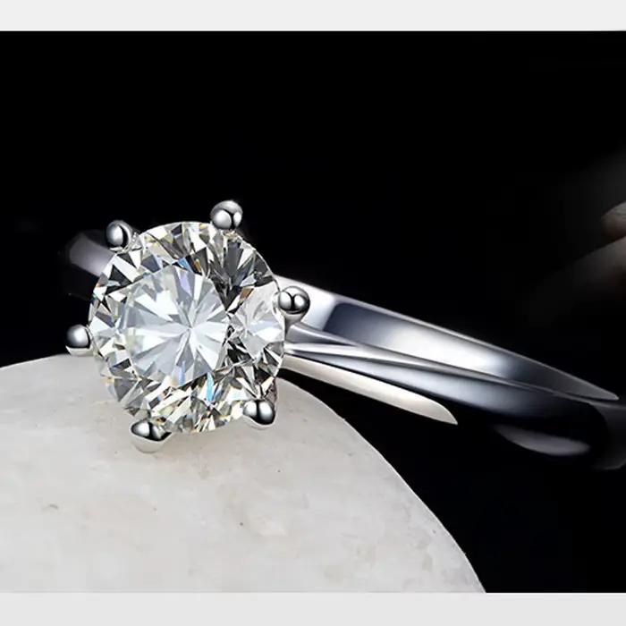 Bague de mariage romantique en argent Sterling 925 pour femmes, bijoux avec zircone cubique brillante, accessoires