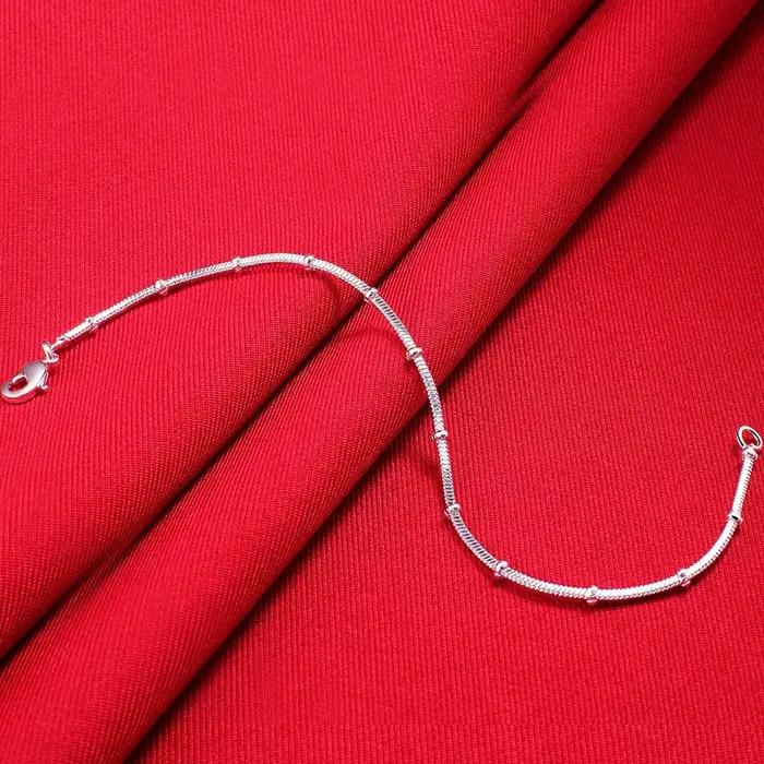 Bracelets en argent unisexe pour hommes et femmes