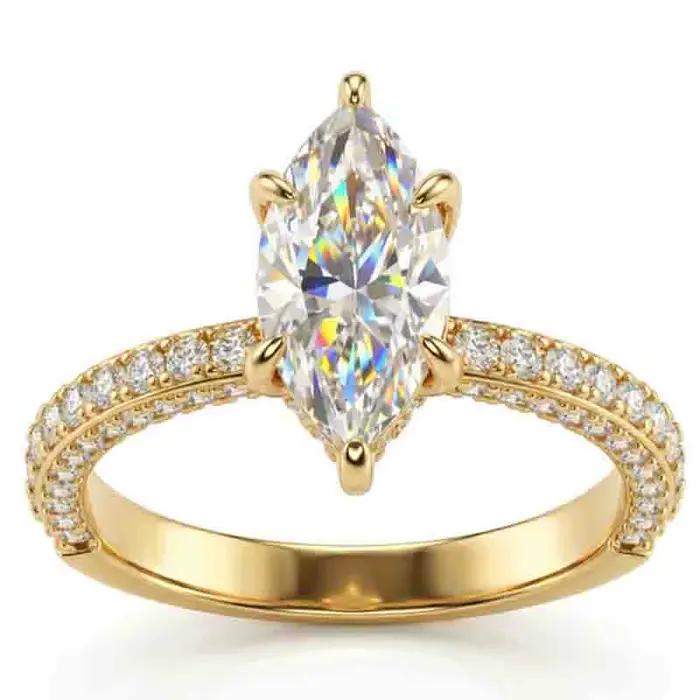 WUIHA – bague de fiançailles en argent Sterling 100% 925