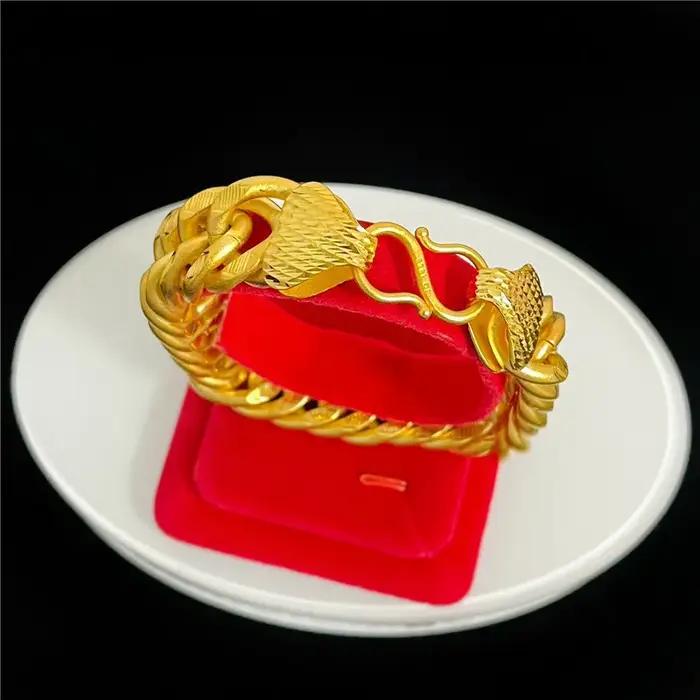 Bracelet en or 18 carats pour hommes et femmes élégant pour mariage et fiançailles occasionnels et quotidiens