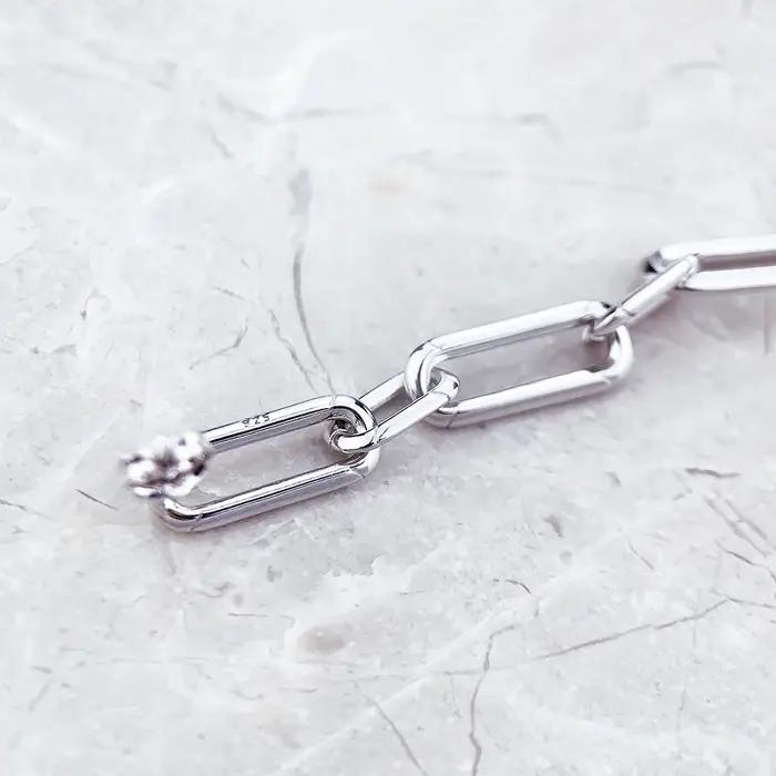 Boucles d'oreilles en argent regardé 925 avec perle pour femme