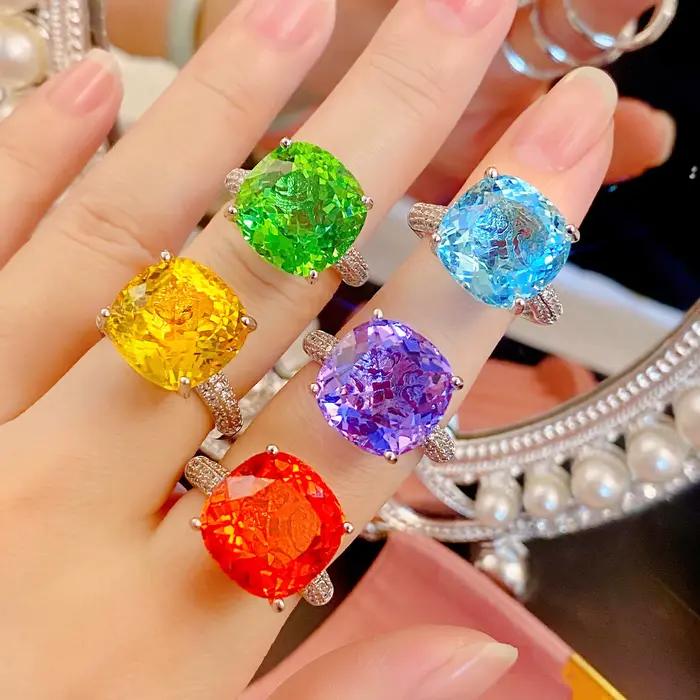 Bagues de mariage en diamant de laboratoire pour femmes