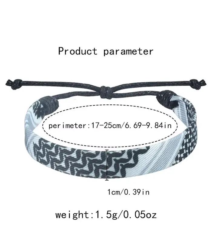Bracelets bohèmes tissés pour hommes et femmes, bijoux ronds d'amour, ULtressée à la main, fil, nœud brodé, étoile