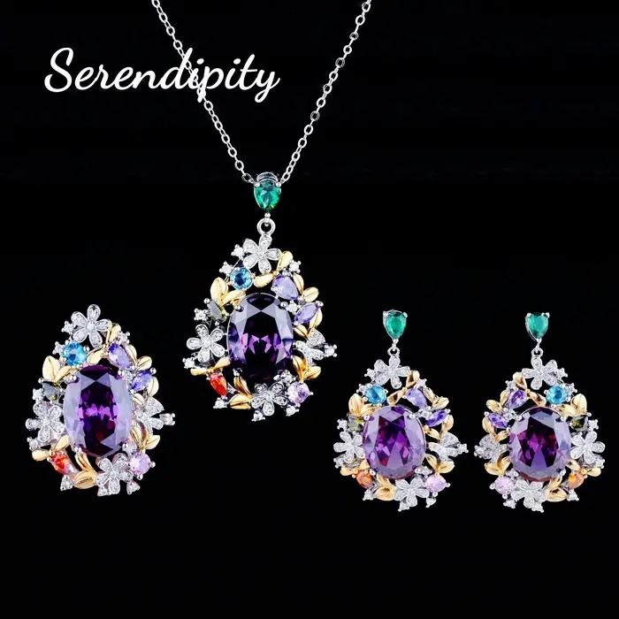 Ensemble de bijoux floral en zircone cubique élégant pour femmes occasions de fête partys soirée romantique