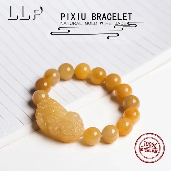 Bracelet Pi Xiu en Jade naturel sculpté à la main