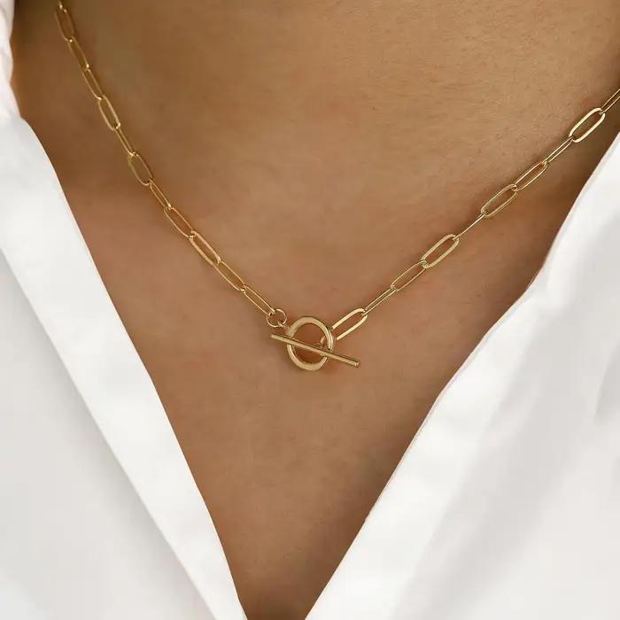 Bijoux en acier inoxydable ras du cou collier pour femme
