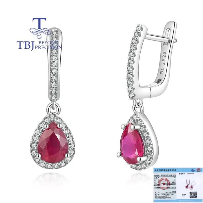 Boucles d'oreilles pendantes simples en forme de poire