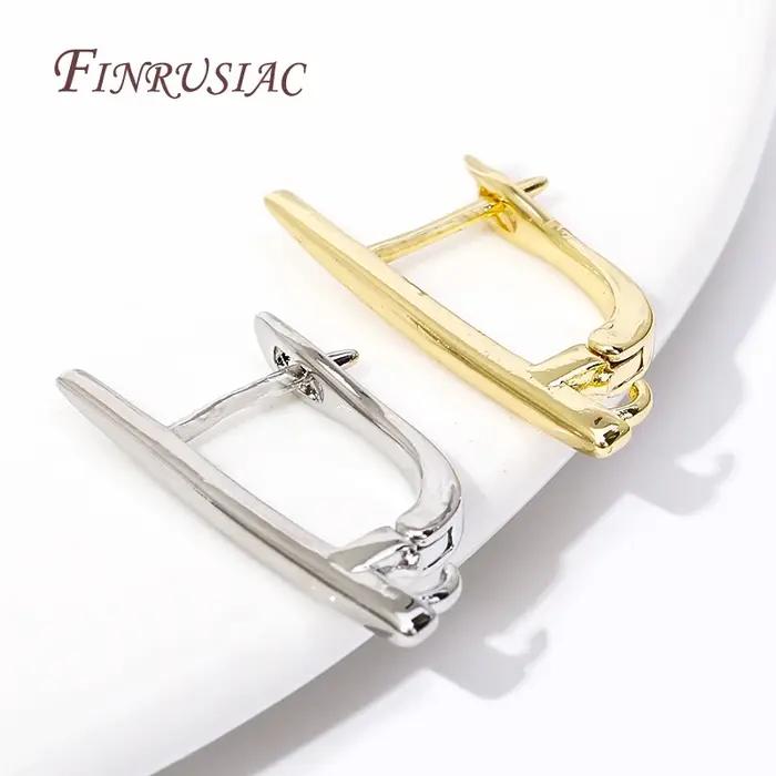 Crochets de boucle d'oreille plaqués or 18 carats pour femmes