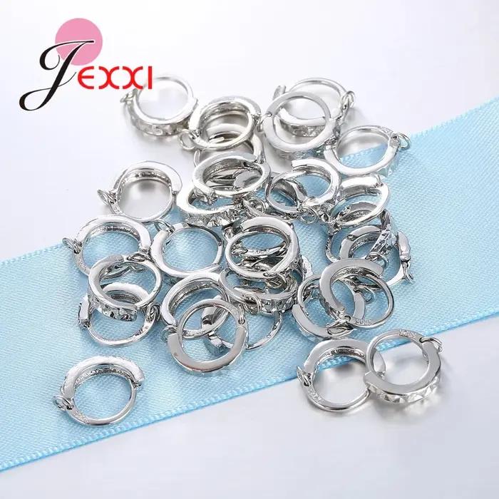 Lot de 20 boucles d'oreilles en argent Sterling 925 pour femme, accessoires de bricolage, livraison rapide, prix de gros