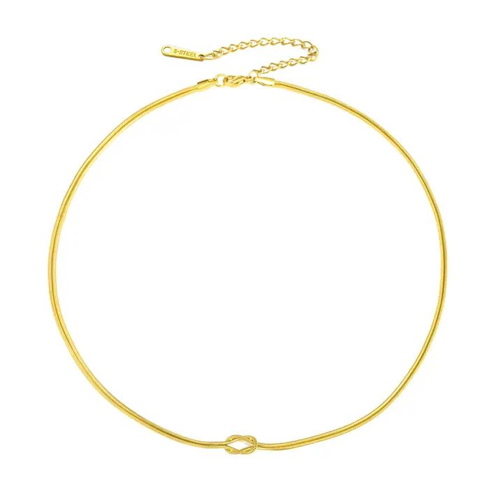 Skyrim – collier Double chaîne serpent pour femmes