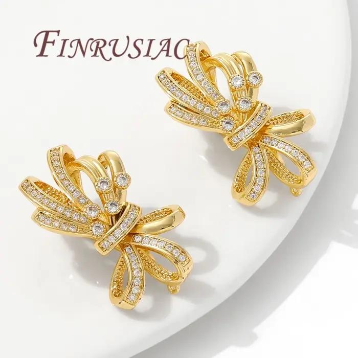 Colliers en perles plaqués or 18 carats fermoirs en laiton zircon bijoux DIY accessoires pour bracelets occasions spéciales femmes