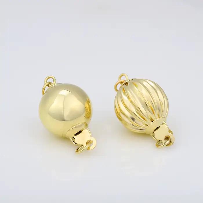Collier de perles Sinya de haute qualité en promotion, fermoir connecteur en or pur 14k 18k (Au750 Au585), accessoires de bijouterie fine DIY