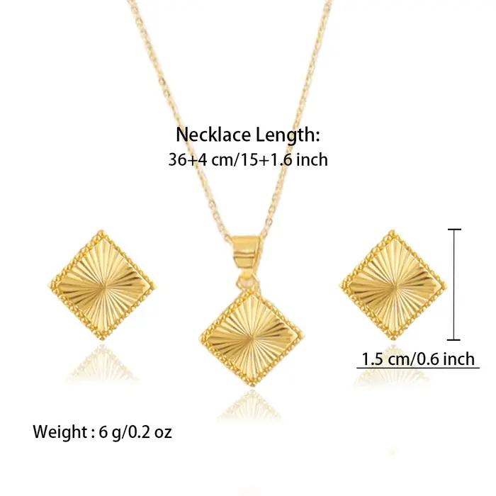 Ensemble de bijoux fantaisie plaqué or