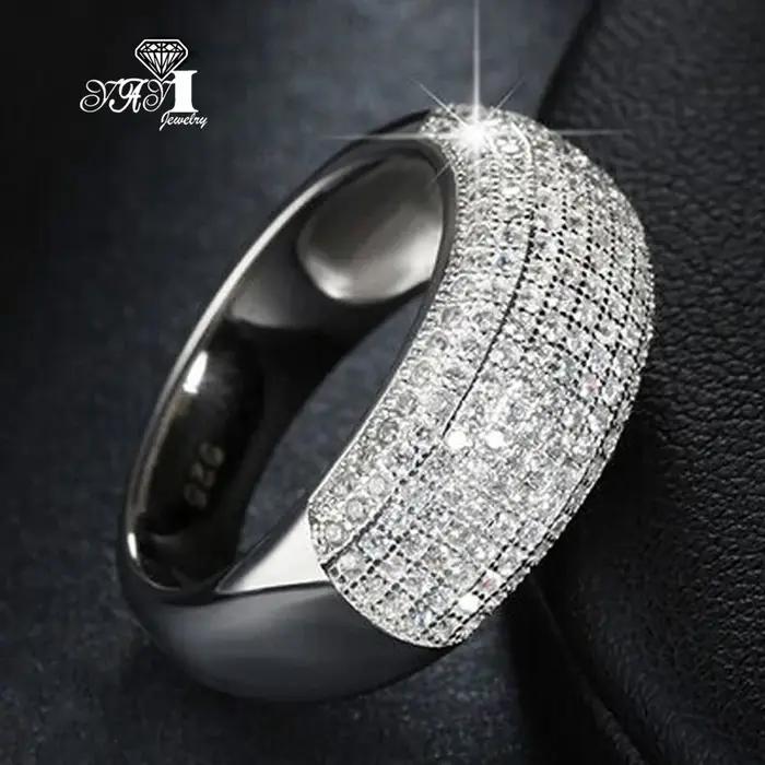 Bague Nouvelle Princesse Coupe Blanc Moissanite Zircon en or rempli pour femmes occasions spéciales engagement romantique élégance et glamour
