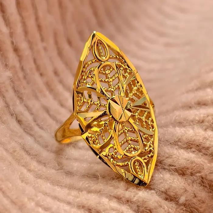 Bague indienne taille unique en or africain pour homme et femme