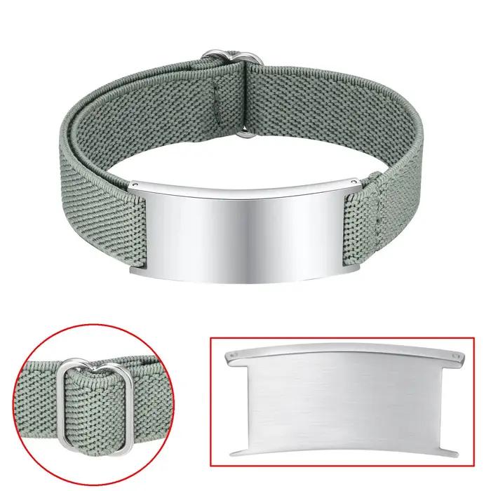 Bracelets personnalisés en acier inoxydable doré avec gravure textuelle pour hommes et femmes occasions spéciales