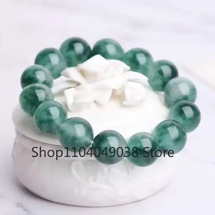 Bracelet en jade de Birmanie véritable pour homme et femme, pierres précieuses naturelles, bracelet à brins, style sportif, occasion festive