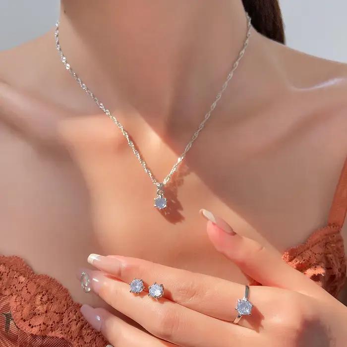 Ensemble de bijoux en cristal de mode polyvalent