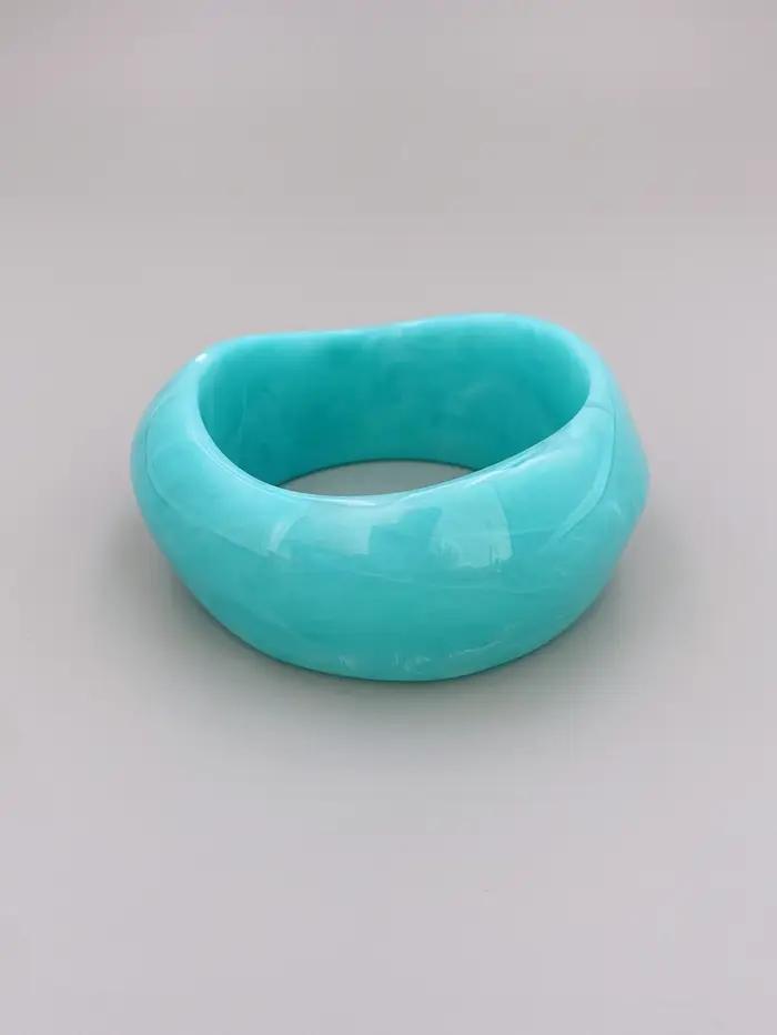 Bracelet jonc en acrylique coloré, bijoux vibrants et élégants pour femmes