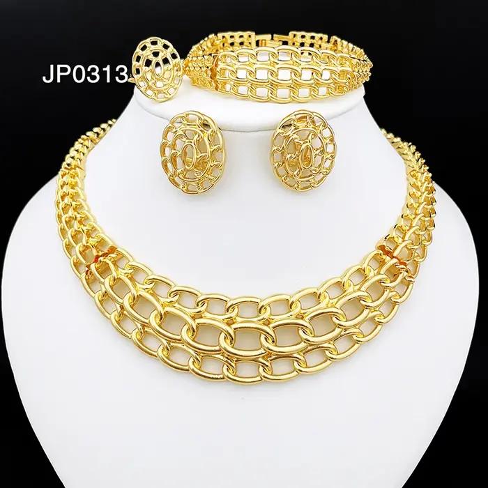 Ensemble de bijoux en or de Dubaï pour femmes