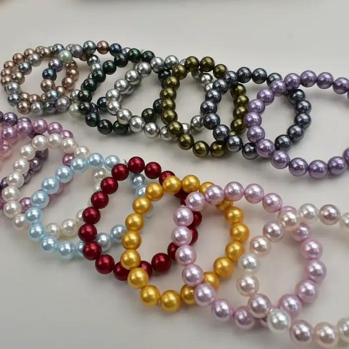 Bracelets de perles en gros, tempérament élastique pour femmes, Niche, haut de gamme, luxe léger, bijoux faits à la main, nouveau Style de perles