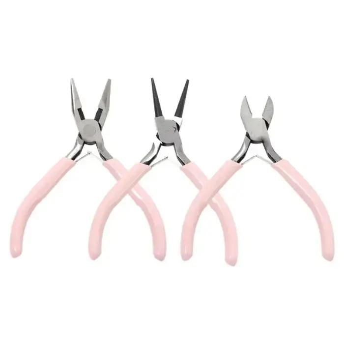 Pince à anneaux en acier inoxydable outil de bijouterie pour DIY facile à utiliser et durable pour débutants et professionnels