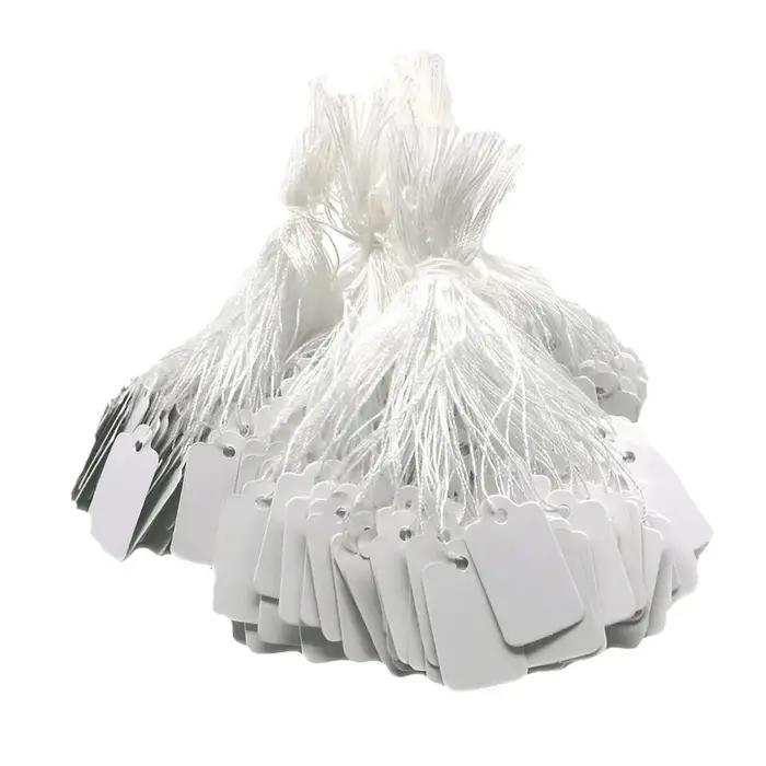 500 pièces/lot étiquette de prix de bijoux avec ficelle de coton étiquette de prix de marchandise ca