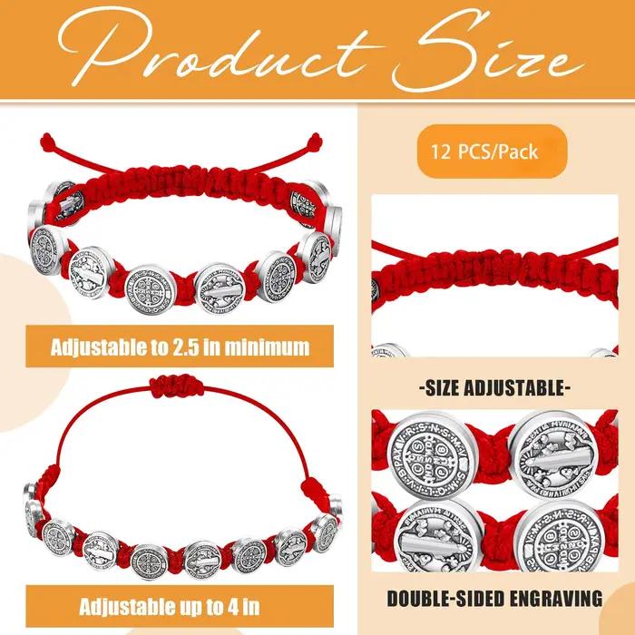 Bracelets San Benito Protection Croix Amitié Unisexe Élégant Occasions Spéciales Cadeau Fête Baptême Naissance
