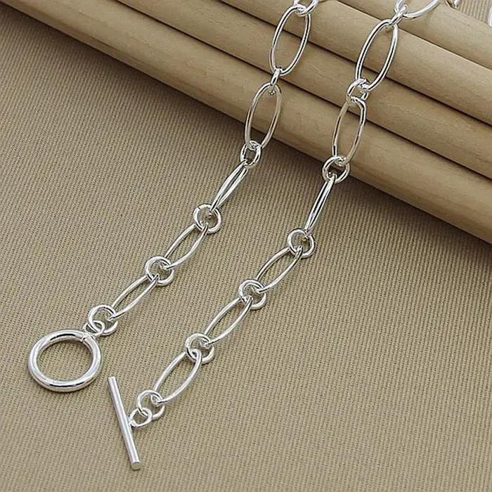 Aravant-Collier simple en argent 925 pour femme, bijoux fantaisie, accessoires