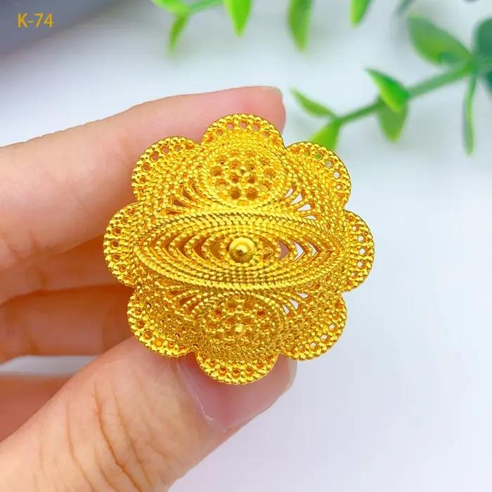 Ensemble de bijoux Bohème couleur or 24 carats pour femmes, collier et boucles d'oreilles de mariage, cadeau de fête de mariage africaine, France