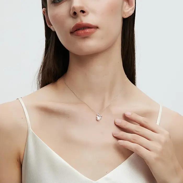 Collier de perles naturelles d'eau douce Non nucléées pour femme
