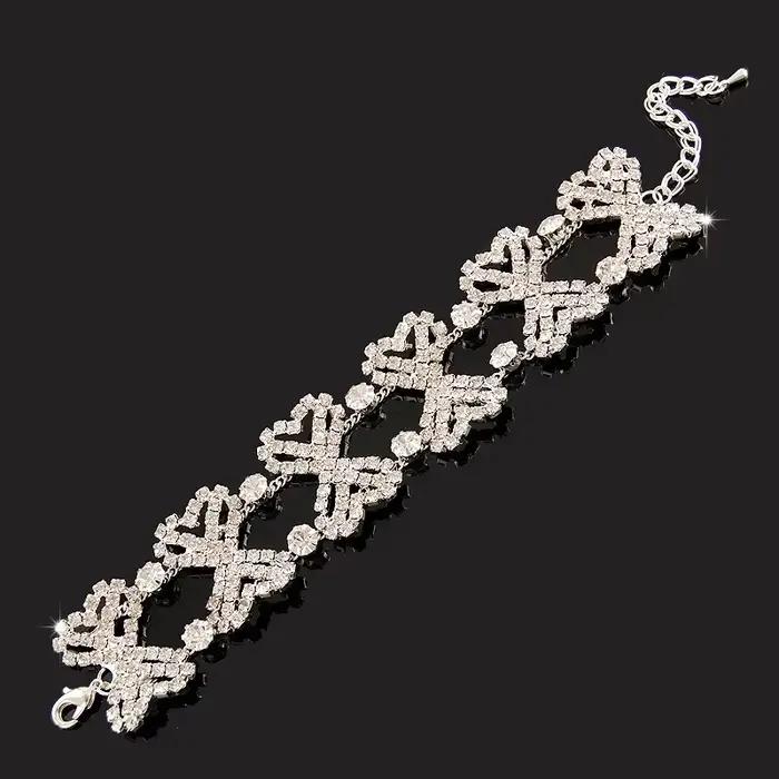 Bracelet en argent 925 et cristal de zircone AAAAA pour femmes, bijoux de luxe de soirée