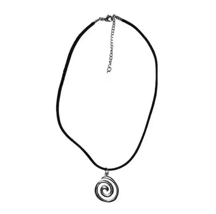 Collier avec pendentif Vortex en spirale Vintage pour femmes