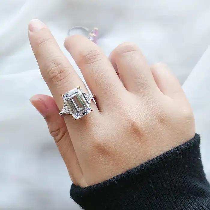 Bague de fiançailles vintage en argent 925 sertie de topaze et quartz rose pour mariage fiançailles anniversaire soirée femmes occasions spéciales