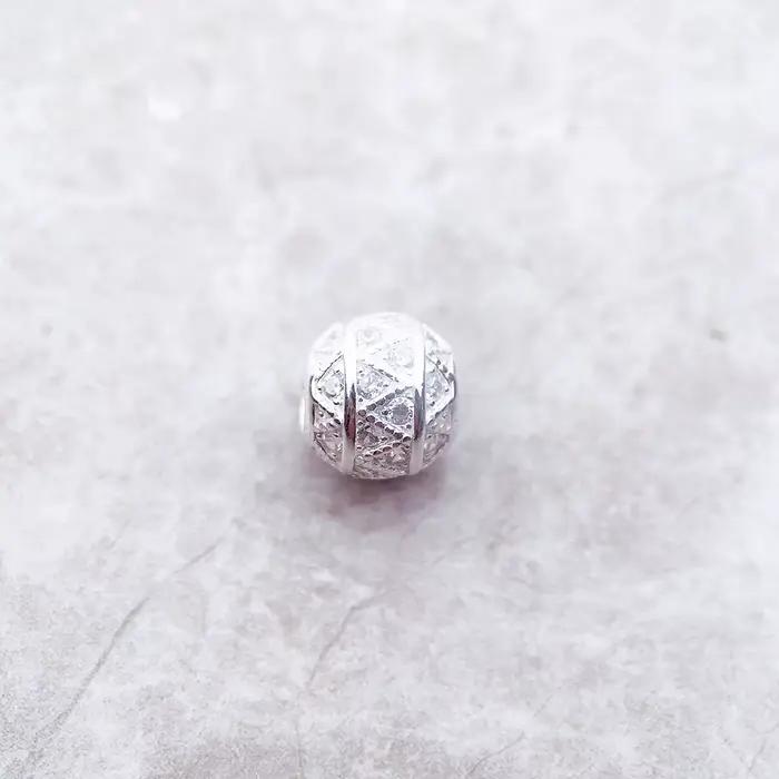 Breloque en forme de bille Zig Zag pour femmes
