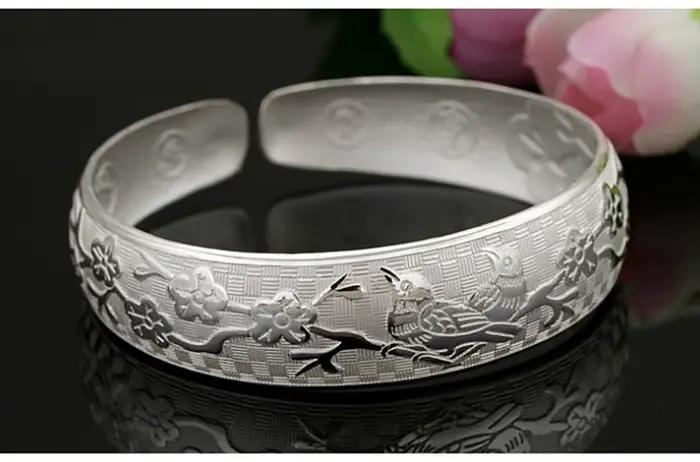 Bracelet en argent Sterling 925 rétro tissé à la main pour femmes et hommes avec zirconium blanc pour soirées et mariages