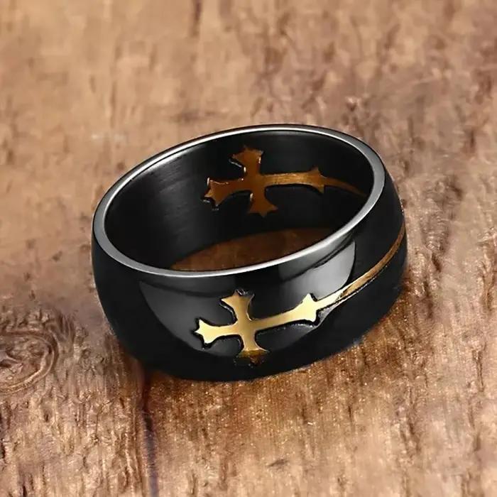 Bague croisée couleur or argent pour femmes et hommes