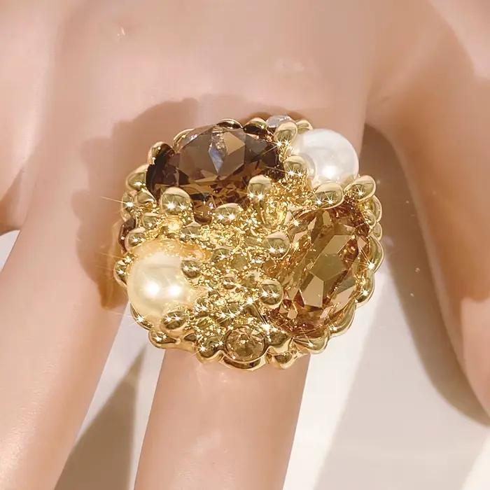 Yulaili-Bague plaquée or pour femme, matiques de style italien, bijoux de fête, haute qualité, disponible en TANC