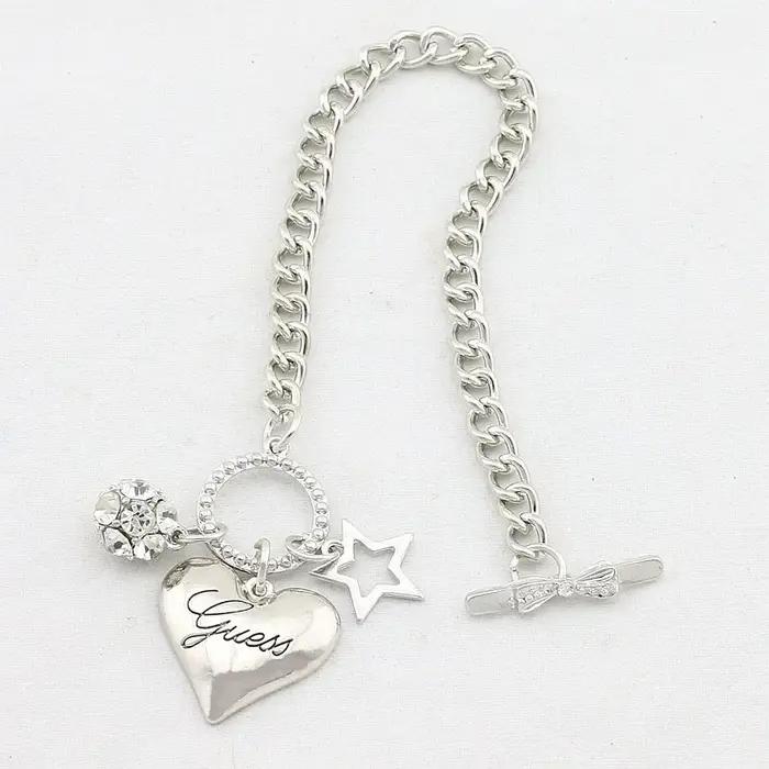 Bracelets à breloques coeur d'amour pour femme