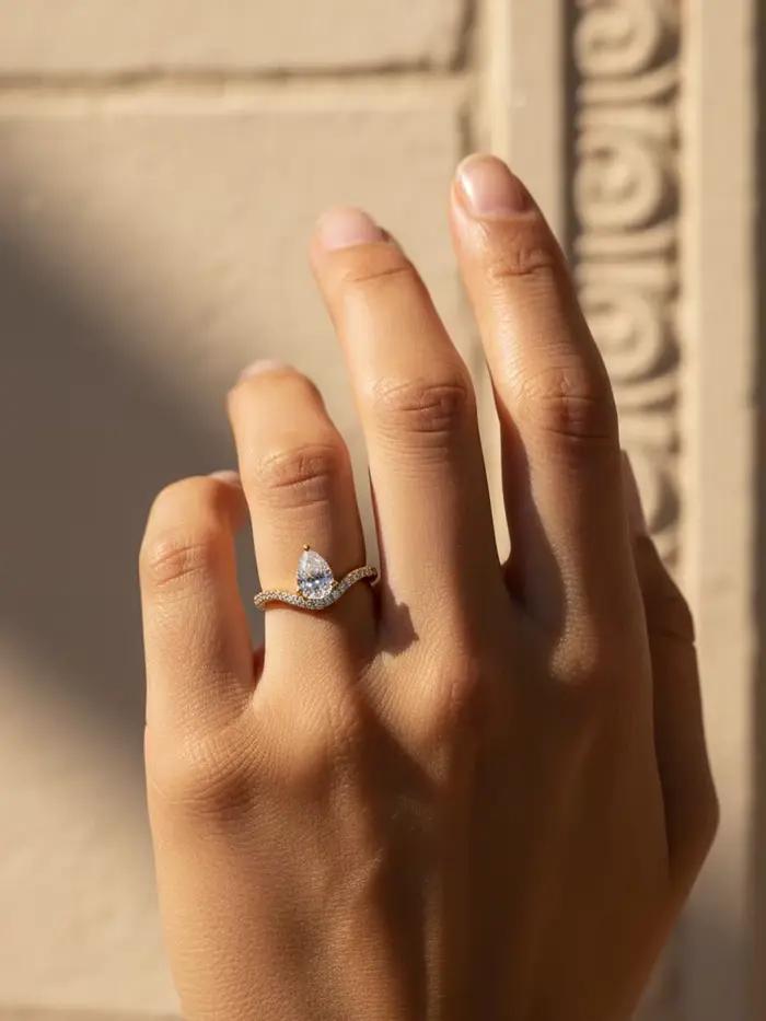 Bague en argent Sterling 925 zircon marquise forme V pour femmes mariage fiançailles bijoux fin élégants occasions spéciales