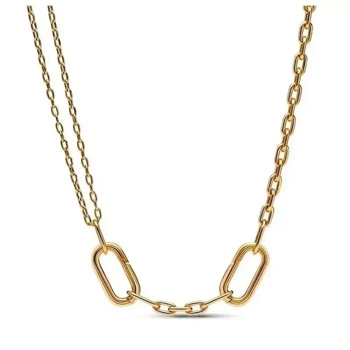 Collier en argent S925 avec pendentif tendance et exquis pour femmes occasions spéciales diverses couleurs pierres précieuses