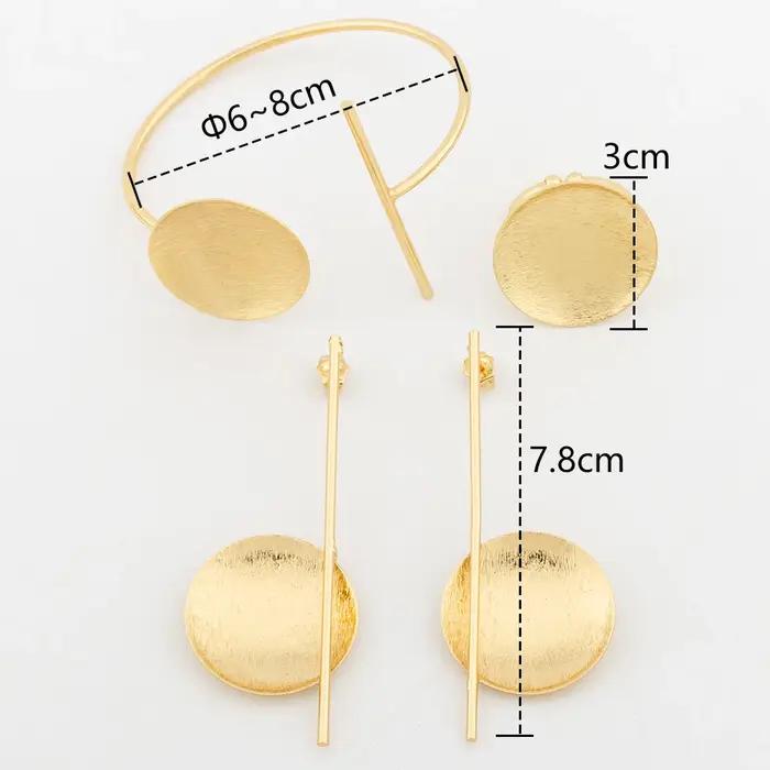 Ensemble de bijoux plaqués or 18 carats pour femmes